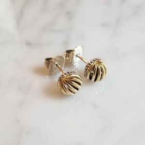Lagos Fluted 18k Gold Stud Earrings